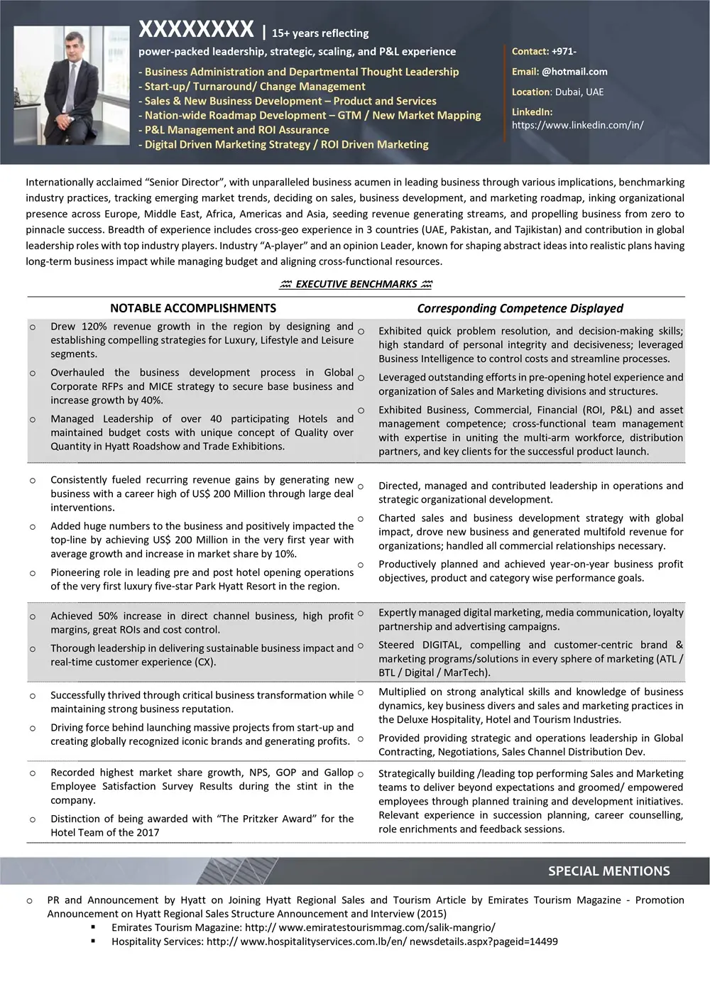 ATS Compliant CV sample — Sample 72